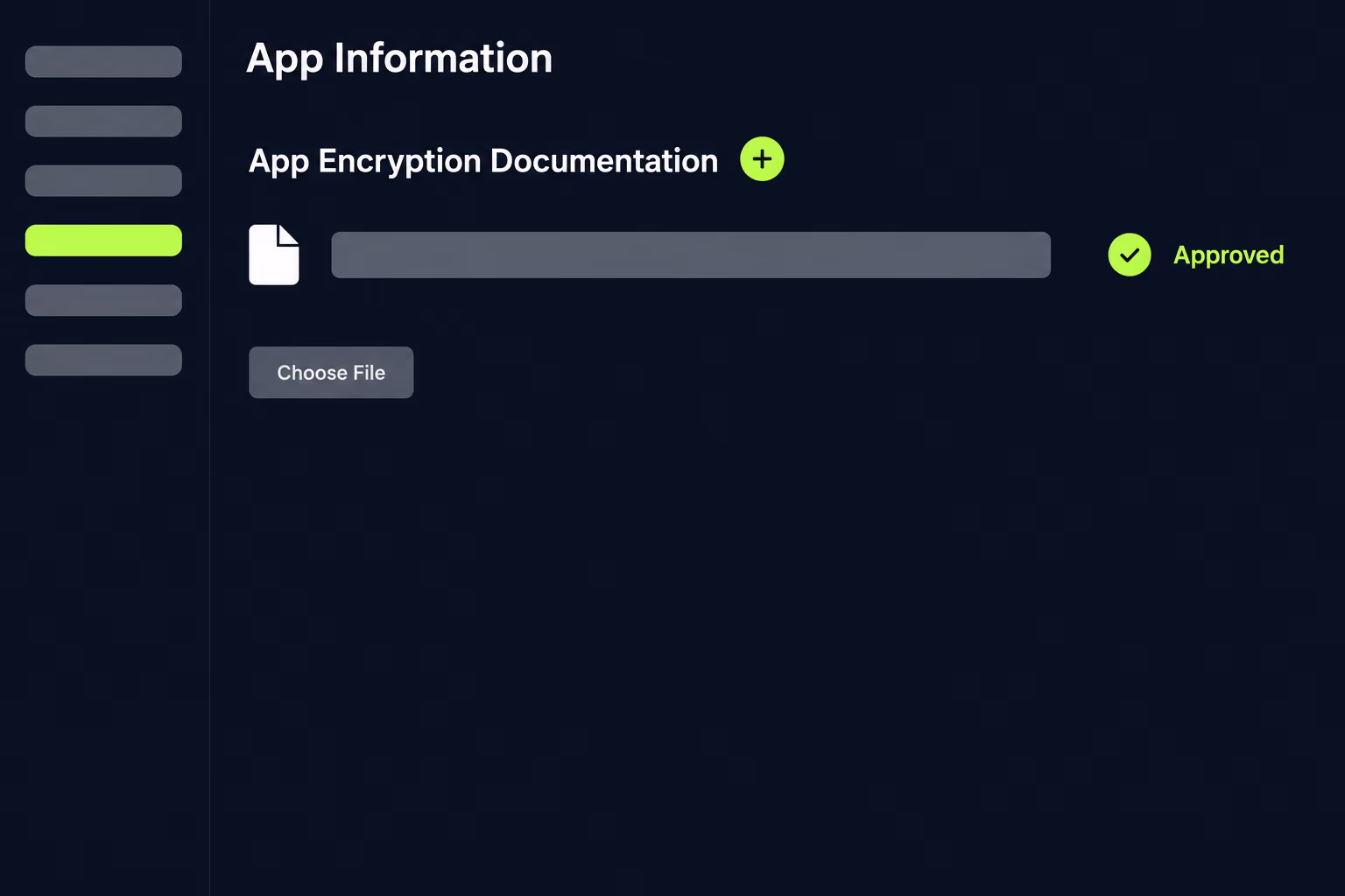 app encryption documentation