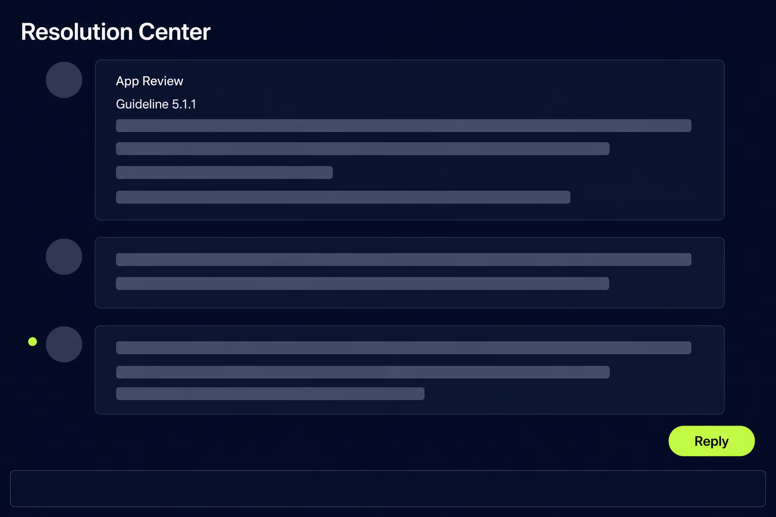 app store rejection resolution center appeal