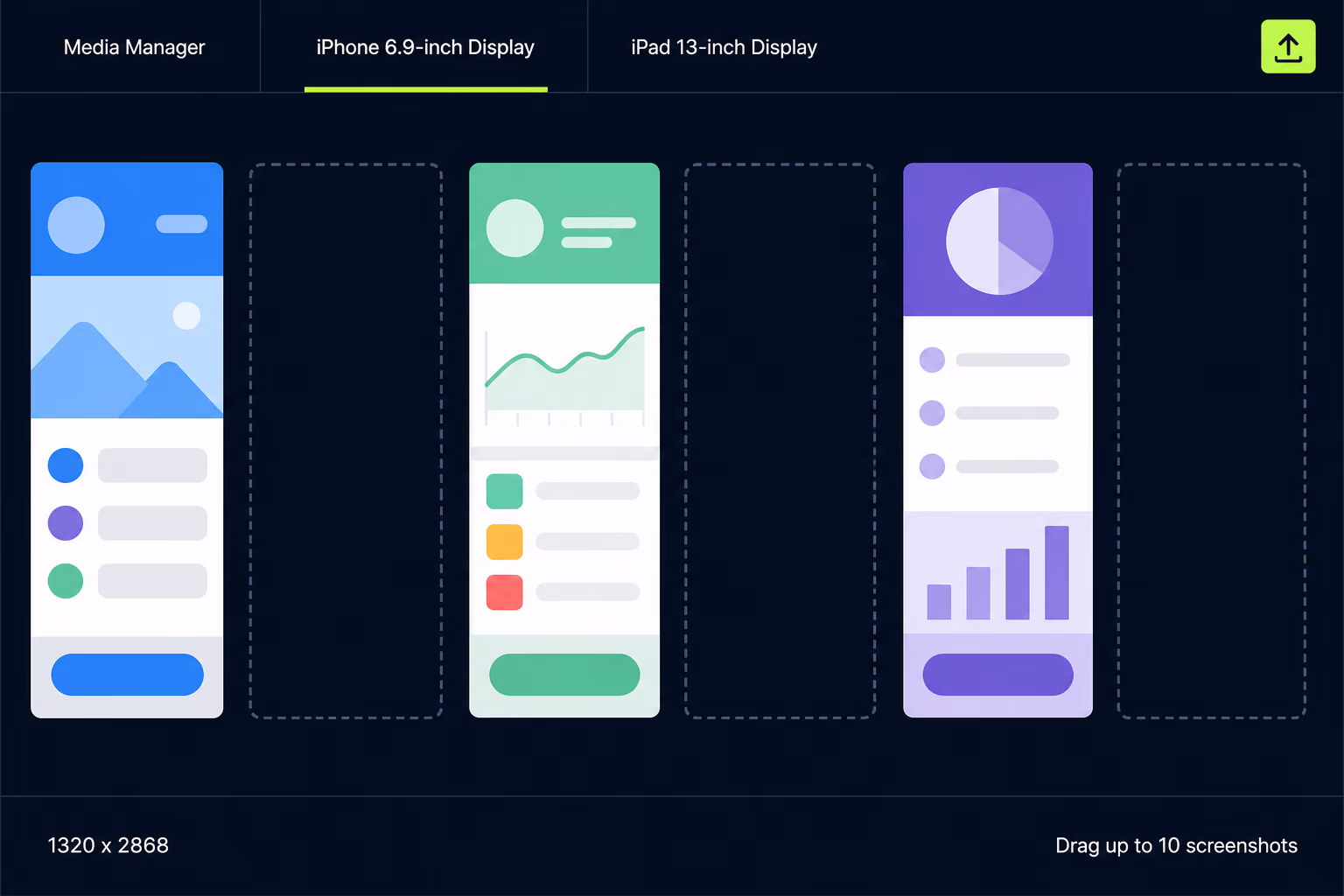 app store screenshot sizes