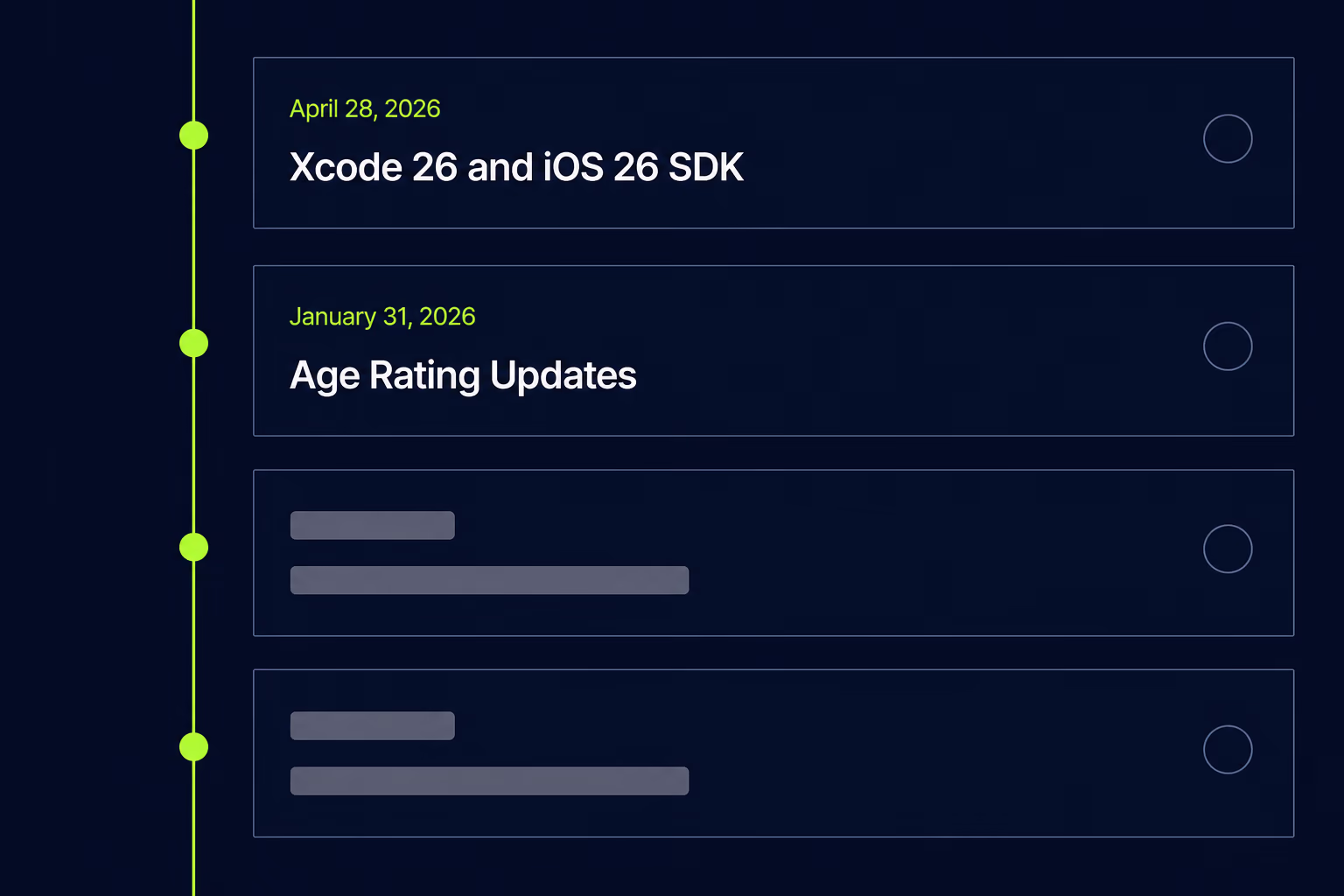 app update rejected new requirements