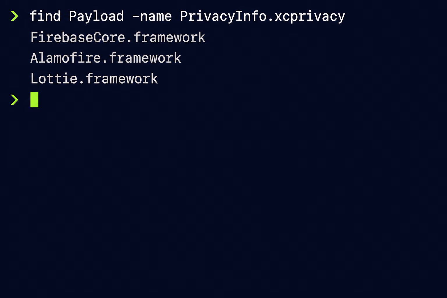 find sdk privacy manifest