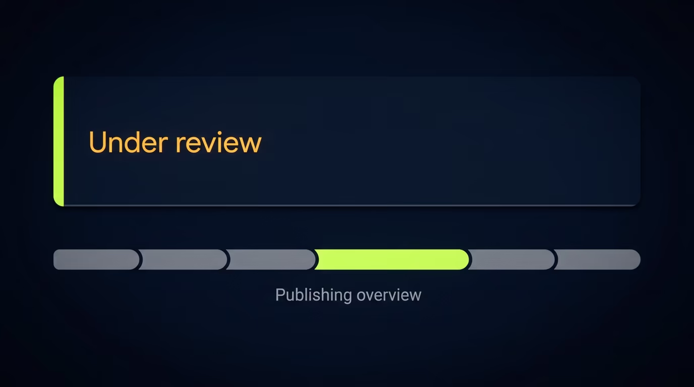 how long google play review takes