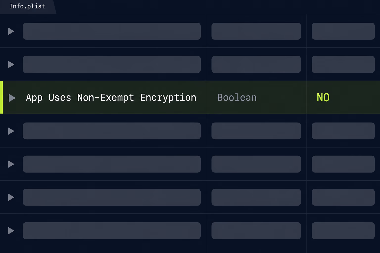 itsappusesnonexemptencryption