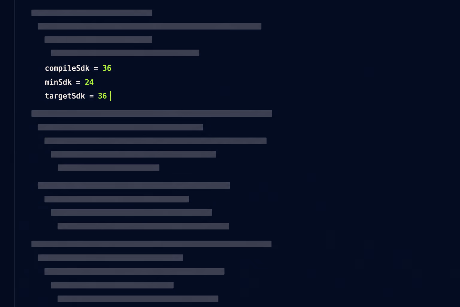 mobile app target api deadline
