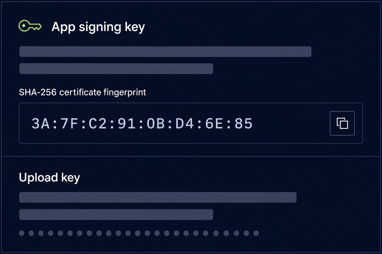 play app signing keys transfer