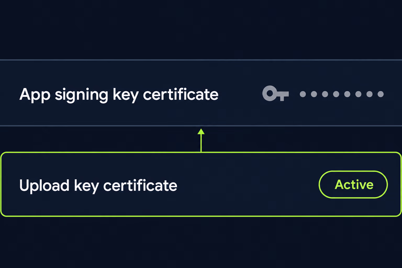play console app signing
