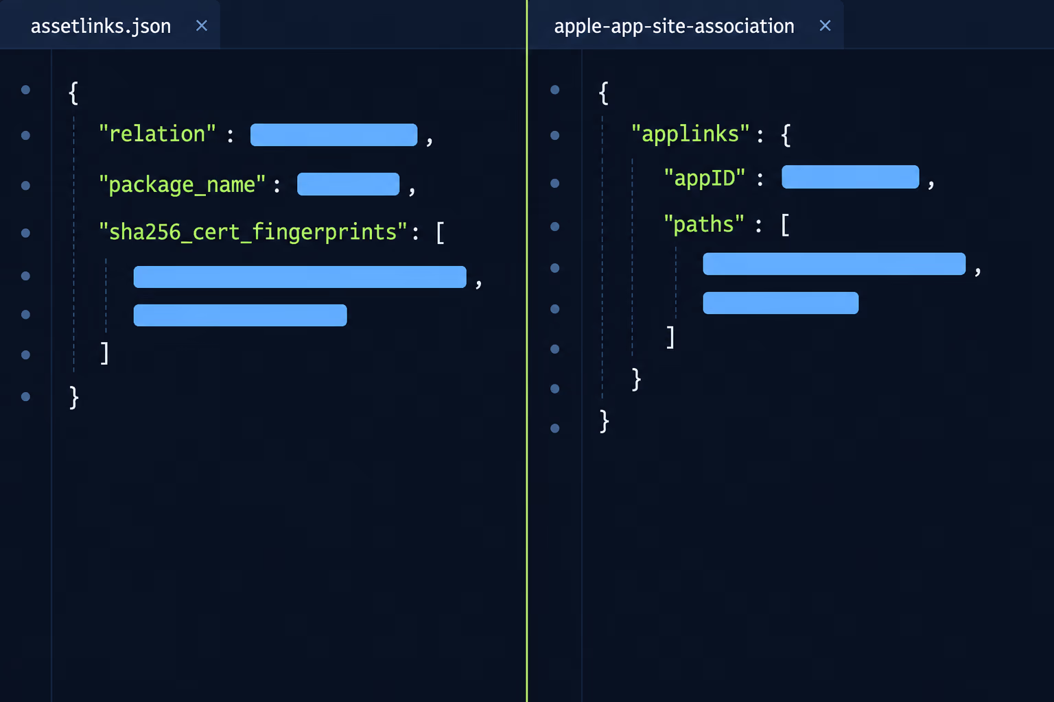 assetlinks.json and apple-app-site-association files